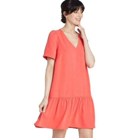 a new day Dresses & Skirts - Short Sleeve Ruffle Hem Dress
